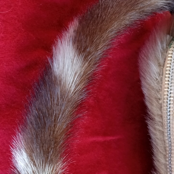 Vintage Purse natural fur shoulder Bag - Picture 3 of 13